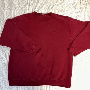 Dark red/maroon Nike crewneck
